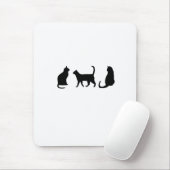 Schwarze Katze Mousepad (Mit Mouse)