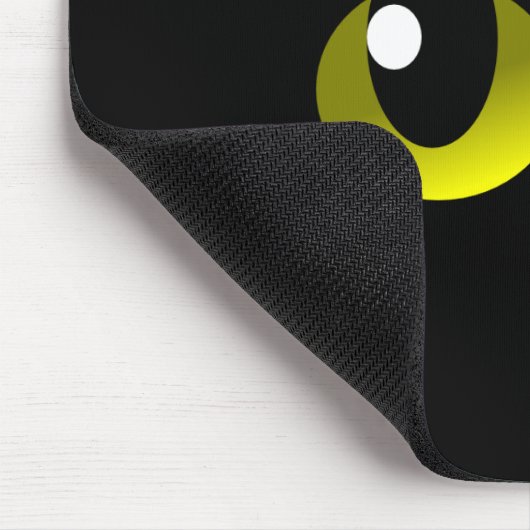 Schwarze Katze Mousepad (Ecke)