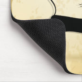 Schwarze Katze Mousepad (Ecke)