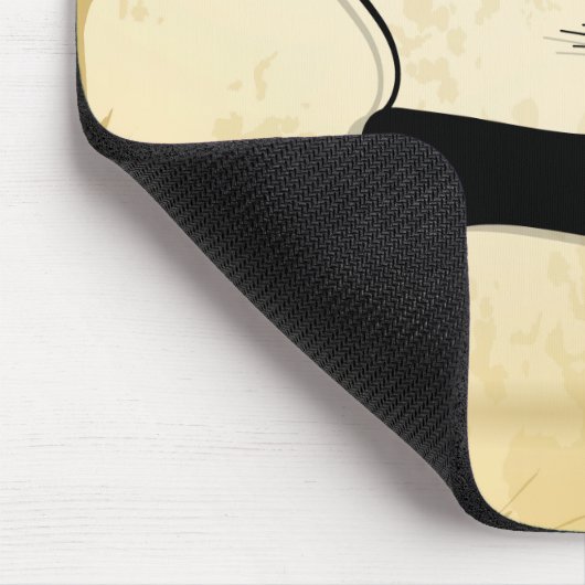 Schwarze Katze Mousepad (Ecke)