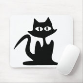 SCHWARZE KATZE MOUSEPAD (Mit Mouse)