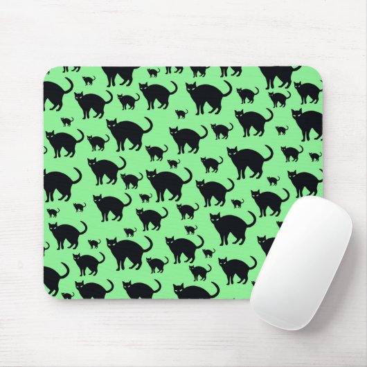 Schwarze Katze Mousepad (Mit Mouse)