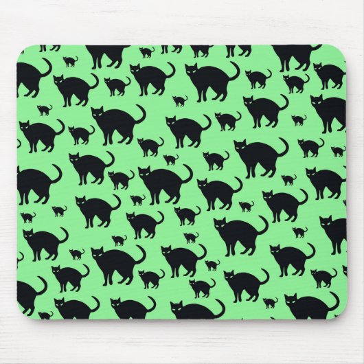 Schwarze Katze Mousepad (Vorne)