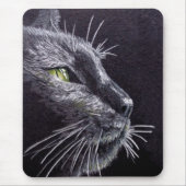 Schwarze Katze Mousepad (Vorne)