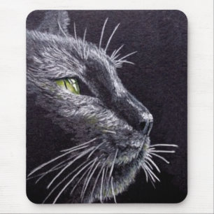 Schwarze Katze Mousepad