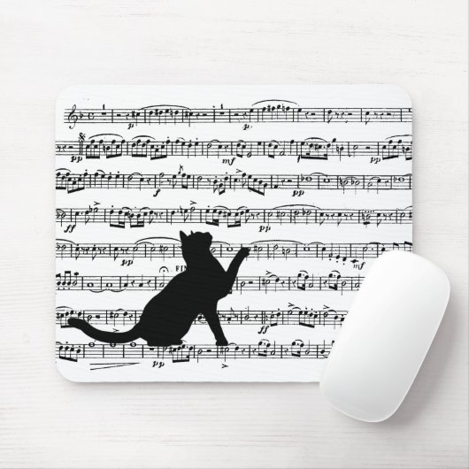 Schwarze Katze Mousepad (Mit Mouse)