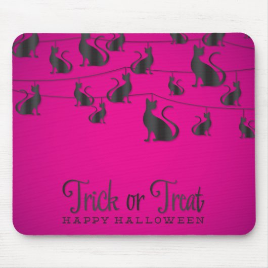 Schwarze Katze Mousepad (Vorne)