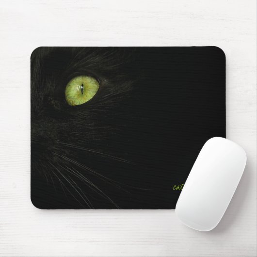 Schwarze Katze mousepad (Mit Mouse)