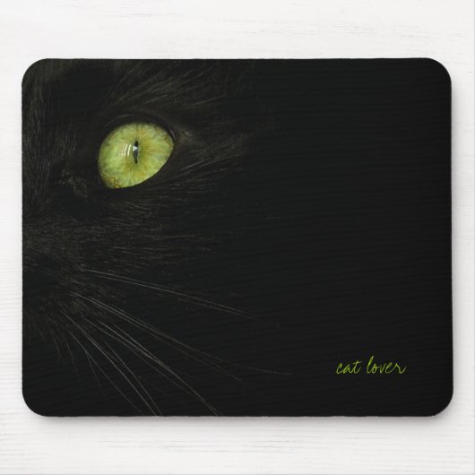 Schwarze Katze mousepad (Vorne)