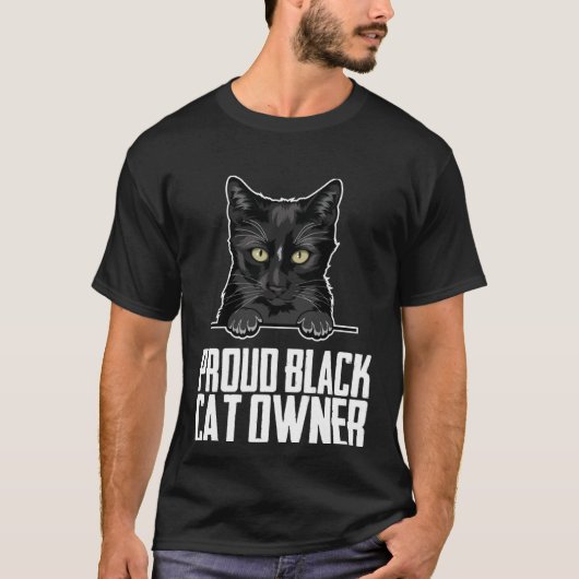 Schwarze Katze Mutter Schwarzes Kätzchen Vater T-Shirt (Vorderseite)