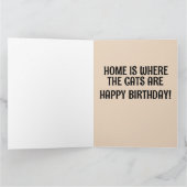 SCHWARZE KATZE-NIEDLICHE GEBURTSTAG GROSSE LOUIS-W KARTE (Innenseite)