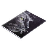 Schwarze Katze Notizblock (Linke Seite)