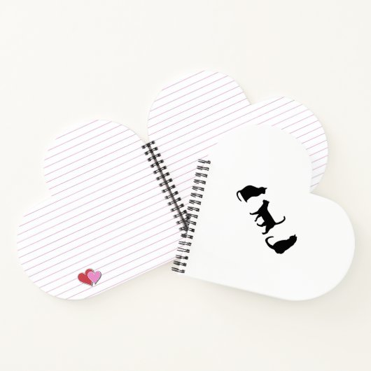Schwarze Katze Notizblock (Innenseite)