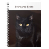 Schwarze Katze Notizblock (Vorderseite)