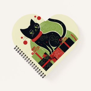 Schwarze Katze Notizblock