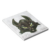 Schwarze Katze Notizblock (angewinkelt)