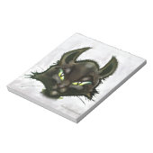 Schwarze Katze Notizblock (Rotiert)