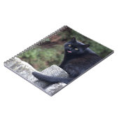 Schwarze Katze Notizblock (Linke Seite)