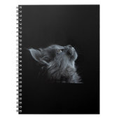 Schwarze Katze Notizblock (Vorderseite)