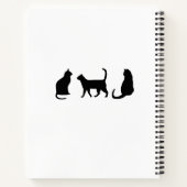 Schwarze Katze Notizblock (Rückseite)