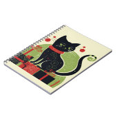 Schwarze Katze Notizblock (Linke Seite)