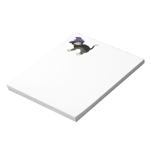 Schwarze Katze Notizblock (Rotiert)