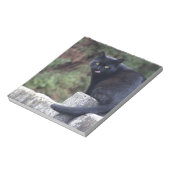 Schwarze Katze Notizblock (Rotiert)