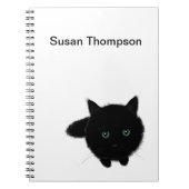 Schwarze Katze Notizblock (Vorderseite)