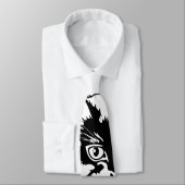 Schwarze Katze passt Sie auf! Krawatte (Gebunden)