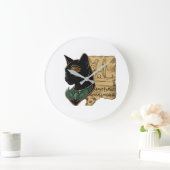 Schwarze Katze Pharao Design Große Wanduhr (Zuhause)