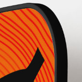 Schwarze Katze Pickleball Schläger (Linke Seite)