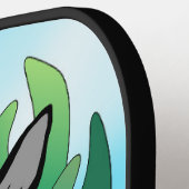 Schwarze Katze Pickleball Schläger (Linke Seite)