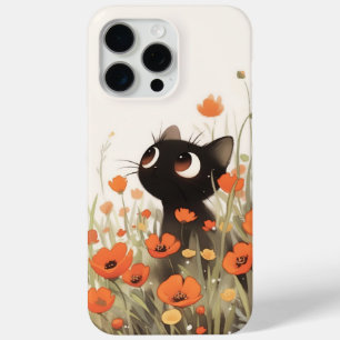 Schwarze Katze Poppy Meadow Case-Mate iPhone Hülle