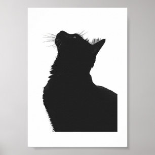 Schwarze Katze Poster