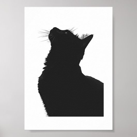 Schwarze Katze Poster (Vorne)