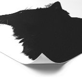 Schwarze Katze Poster (Ecke)