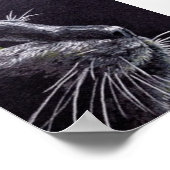 Schwarze Katze Poster (Ecke)