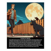 Schwarze Katze Poster (Vorderseite)