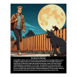 Schwarze Katze Poster