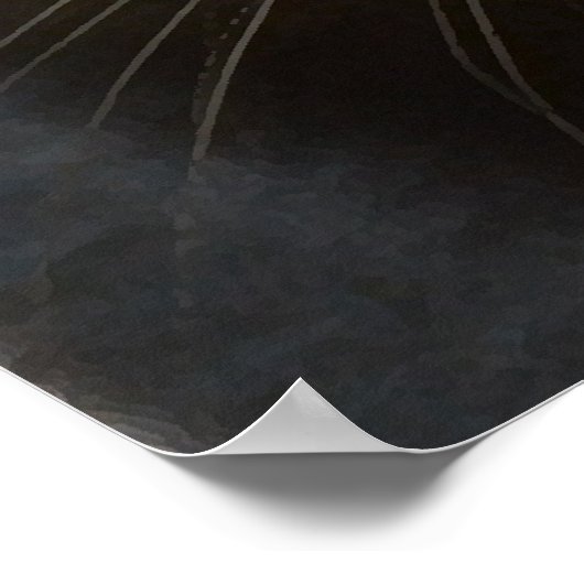 Schwarze Katze Poster (Ecke)