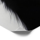 Schwarze Katze Poster (Ecke)