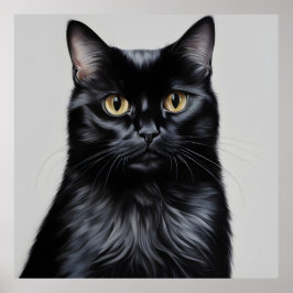 Schwarze Katze Poster