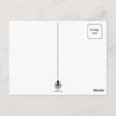 Schwarze Katze Postkarte (Rückseite)