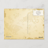 Schwarze Katze Postkarte (Rückseite)