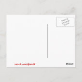 Schwarze Katze Postkarte (Rückseite)