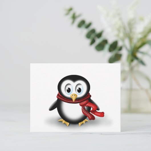 Schwarze Katze Postkarte (Stehend Vorderseite)