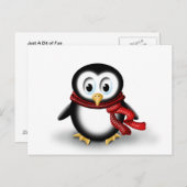 Schwarze Katze Postkarte (Vorne/Hinten)