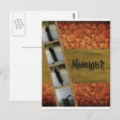 Schwarze Katze Postkarte (Vorne/Hinten)