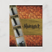 Schwarze Katze Postkarte (Vorderseite)