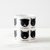 Schwarze Katze Punny Halloween Tasse (Mittel)